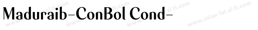 Maduraib-ConBol Cond字体转换